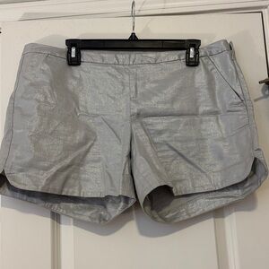 Lilly Pulitzer Shimmering Silver Shorts